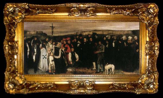 framed  Gustave Courbet The Burial at Ornans, ta009-2
